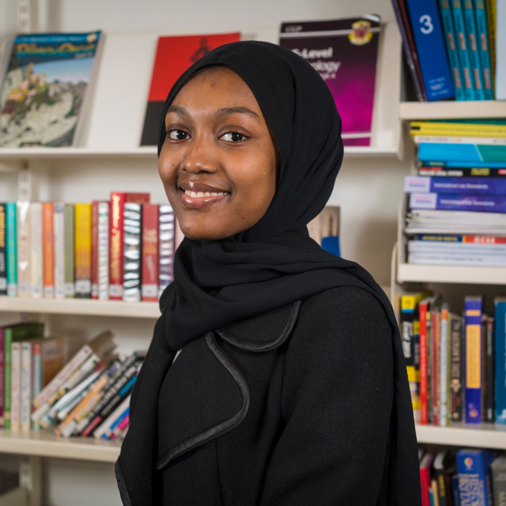 A picture of student Khadija.